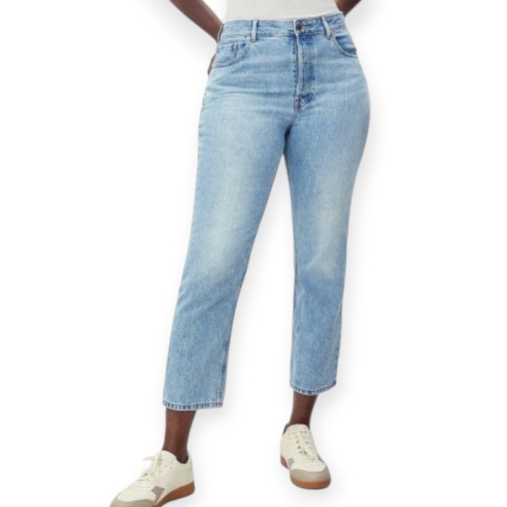 Everlane The Curvy '90s Cheeky Straight Leg Jeans Ankle Crop Plus Size 32